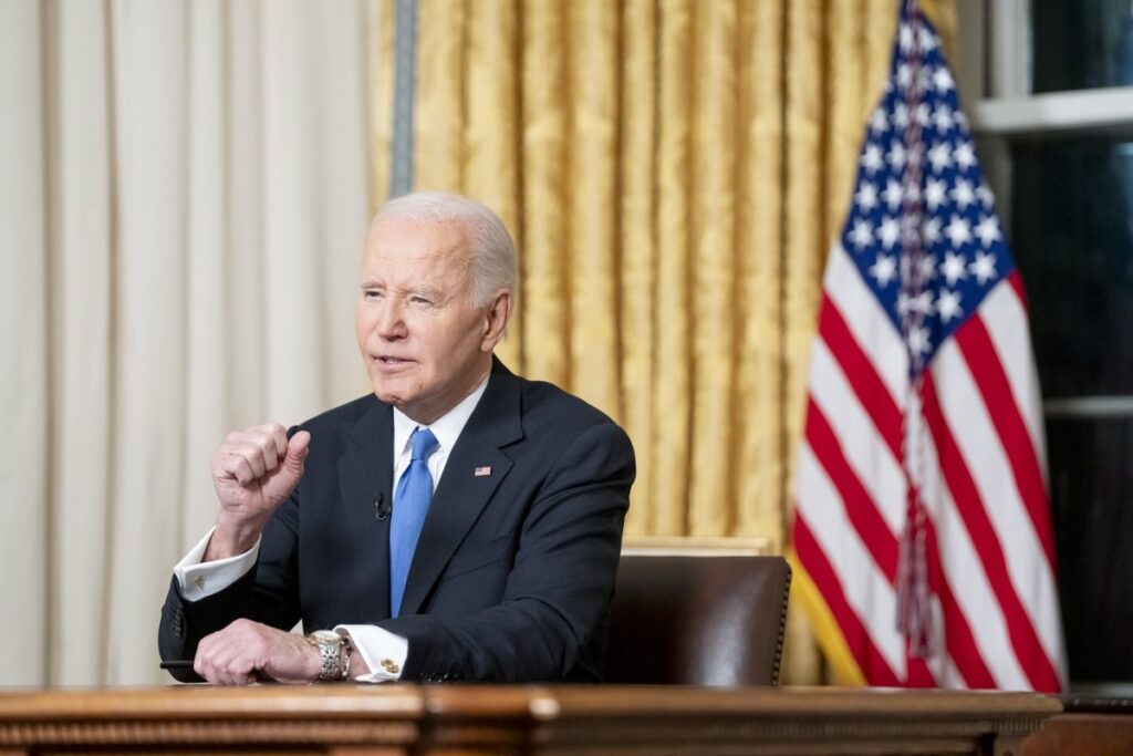 Biden en su mensaje de despedida a la nación (White House, 2025).