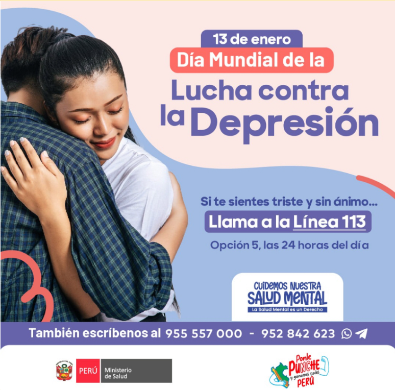 La línea de llamada contra suicidios de parte del Ministerio de Salud (Minsa, 2025)